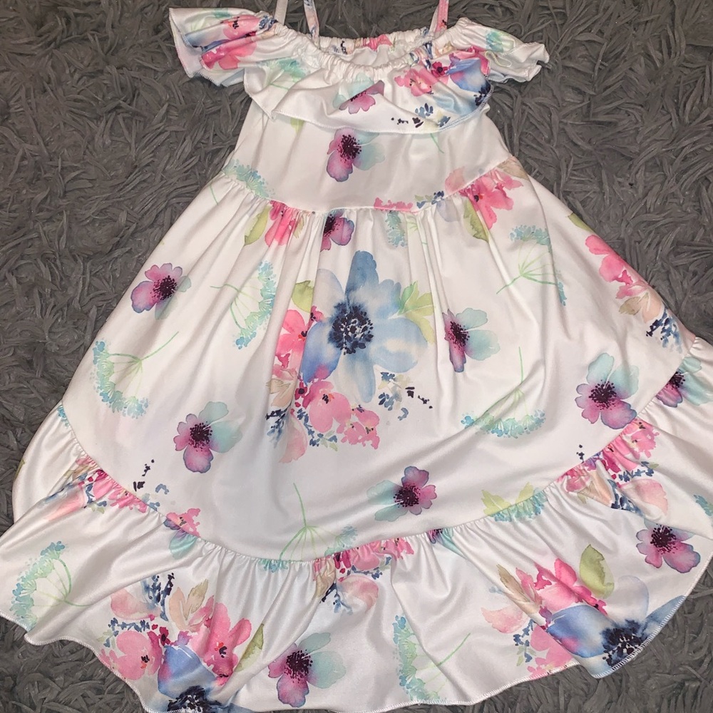 Hi low floral maxi
